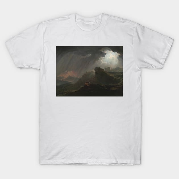 Joshua Commanding the Sun to Stand Still by John Martin T-Shirt by Classic Art Stall